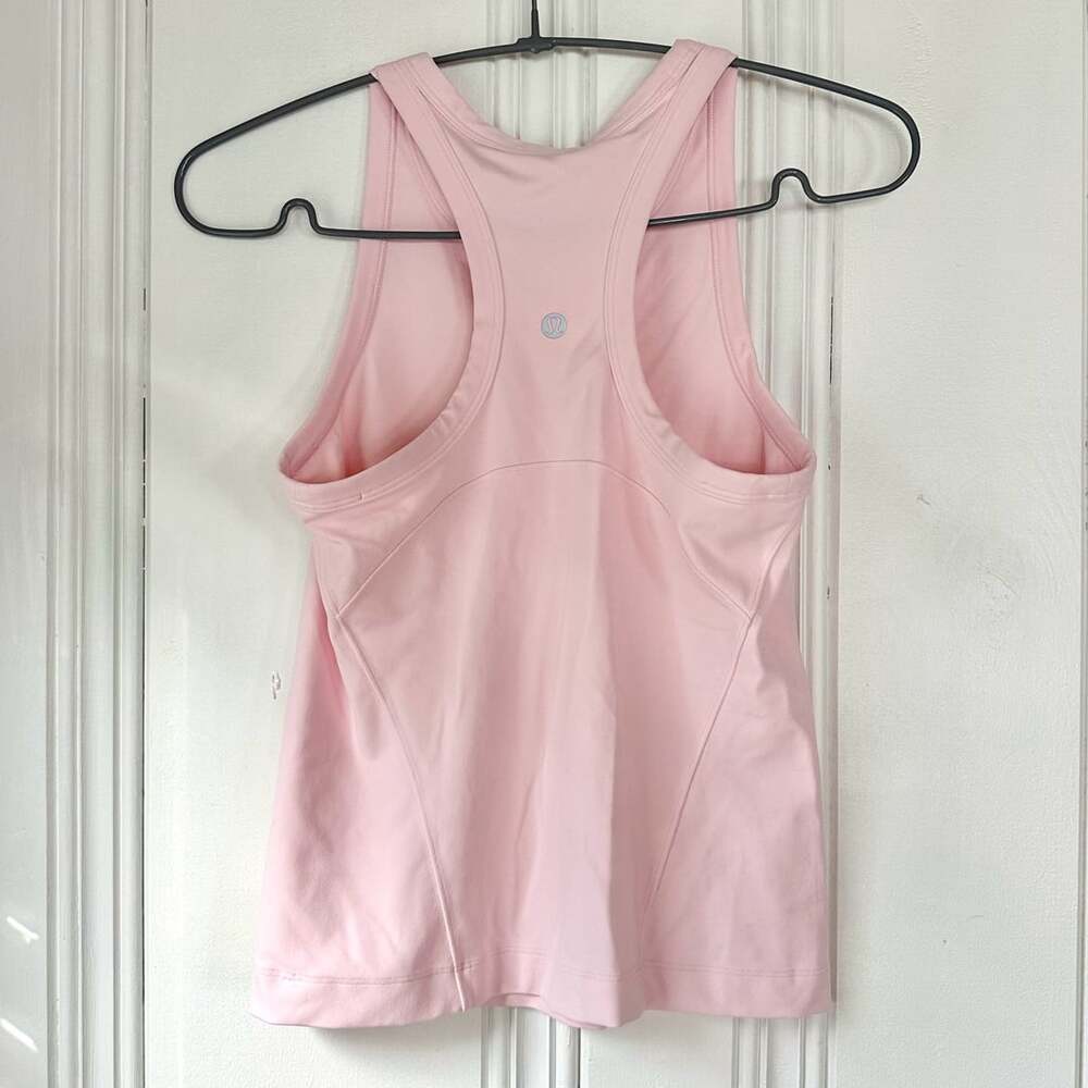 Lululemon Align Waist-Length Racerback Tank Top Light Pink, Size 4